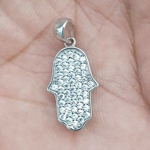925 Sterling Silver Hamsa Pendant